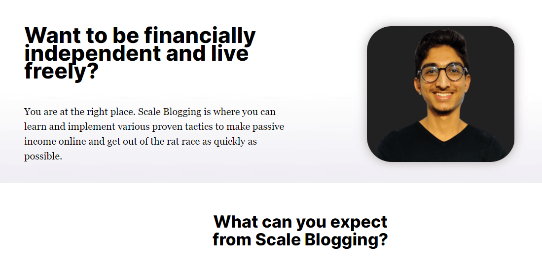 9 Crazy Tips For Superb Blog Branding (+3 Inspiration Sites) Scale Blogging about me page