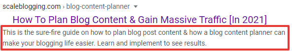 Blog Content Planning Blog Post