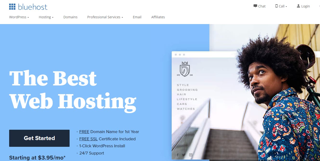 The Pros And Cons Of Blogging In 2021 (Comparison Guide) Bluehost.com homepage