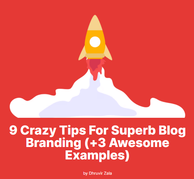 Branding your blog post