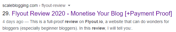 Flyout Review Blog Post