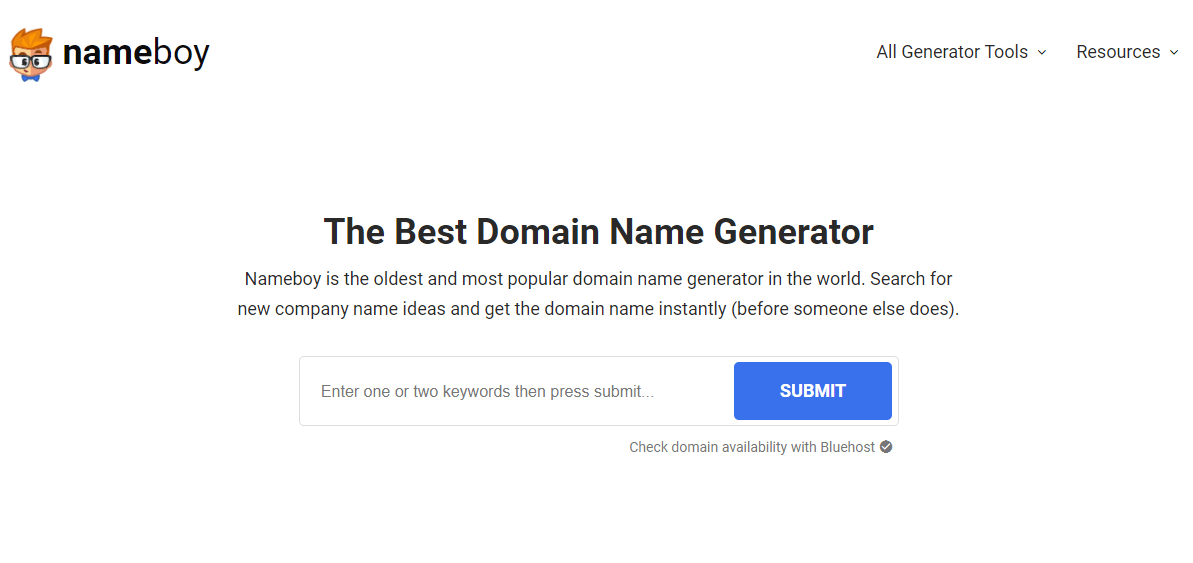 Nameboy Domain Name Generator