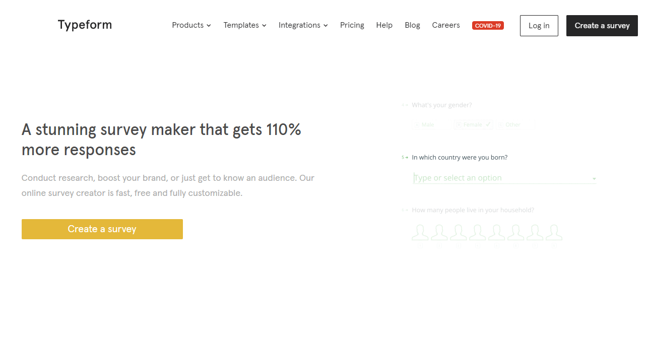 Typeform Survey Creator