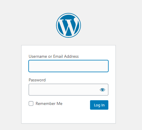 Wordpress Admin Panel