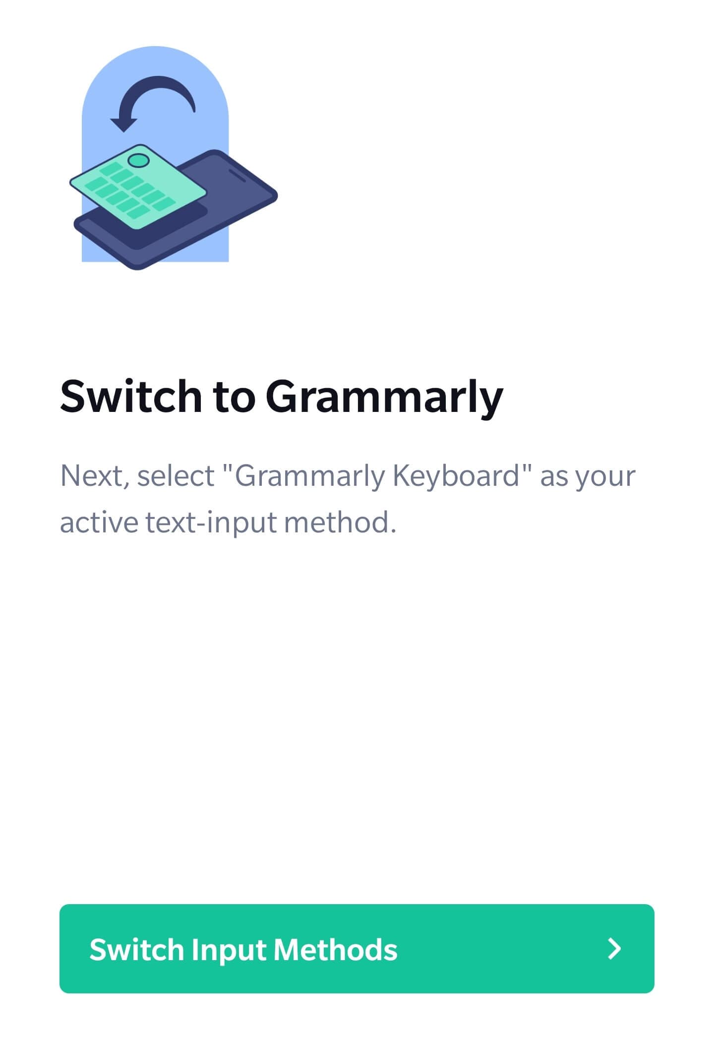Grammarly keyboard app for phone