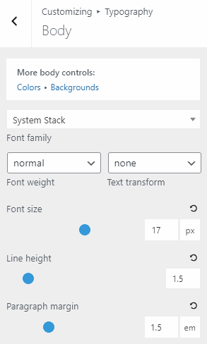 Editing body in GeneratePress theme