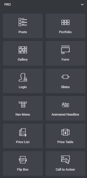 Elementor Pro Widgets