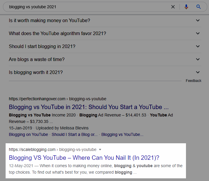Blogging vs YouTube
