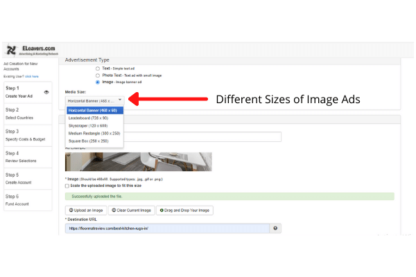 Image Ad Sizes